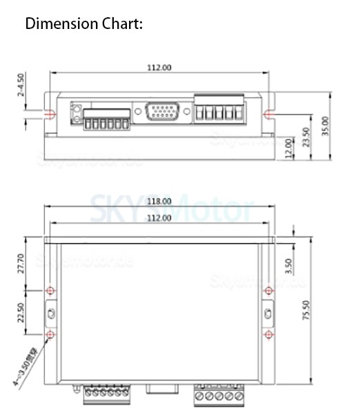 Digitaler DC Servoantriebe MCAC708 10A 24-50V für DC Servomotor